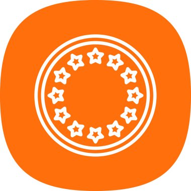 Bir çember simgesinin vektör illüstrasyonu