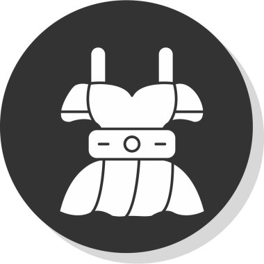 elbise simgesi, vektör illüstrasyonu basit tasarım