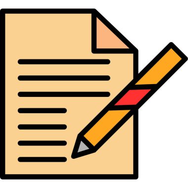 belge simgesi vektör illüstrasyonu