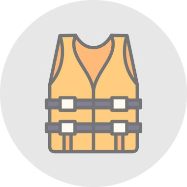 yelek simgesi, vektör biçimi