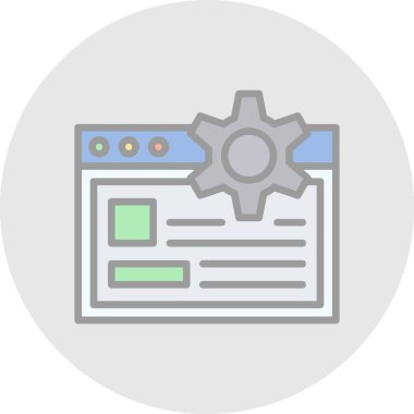 tarayıcı vektör dairesi renk simgesi