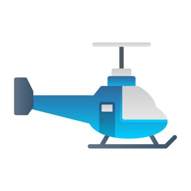 Helikopter. Web simgesi basit illüstrasyon