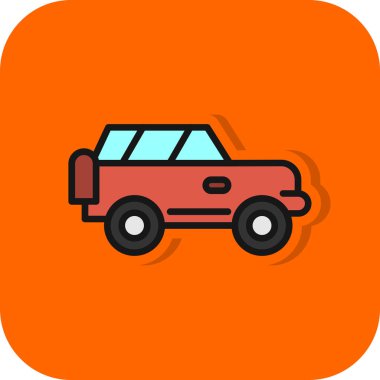 Offroad Web simgesi basit illüstrasyon 