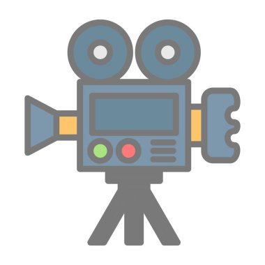 Web için sinema ikonu vektör simgesi