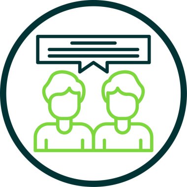 İş insanları simgesinin vektör illüstrasyonu