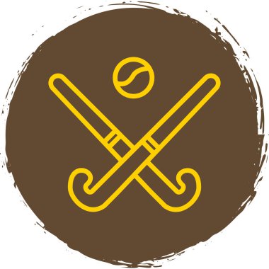 Modern Hokey simgesinin vektör çizimi                          