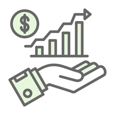 Kar kavramı konsepti vektör illüstrasyonu 