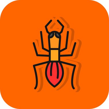 Cadılar Bayramı örümcek simgesi vektörü