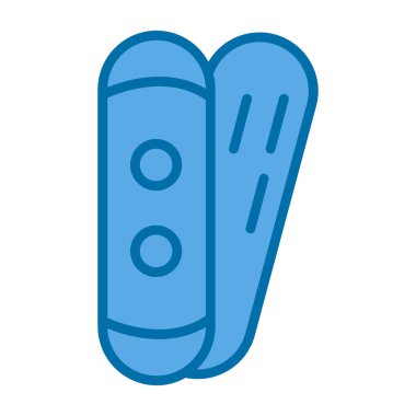 Modern b 'nin vektör illüstrasyonunda termometrenin eksik simgesi