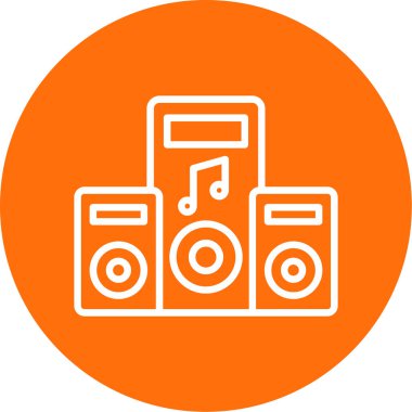 hoparlör simgesi, vektör illüstrasyonu basit tasarım