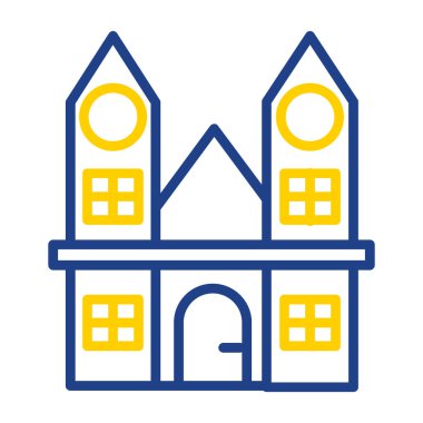 Bina. Web simgesi basit tasarım