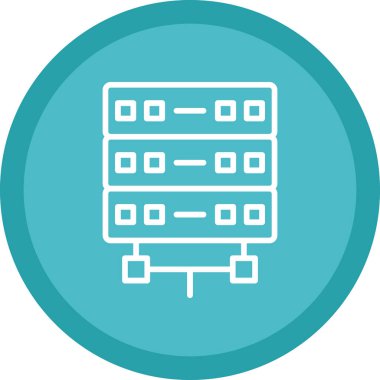 sunucu simgesi, vektör illüstrasyonu basit tasarım