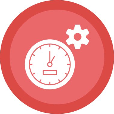 Saat simgesi vektör illüstrasyonu