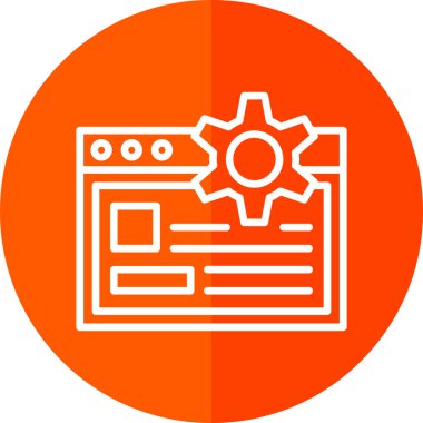Ayarlama. Web simgesi basit illüstrasyon