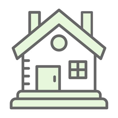 Kabin vektör simgesi modern basit illüstrasyon 