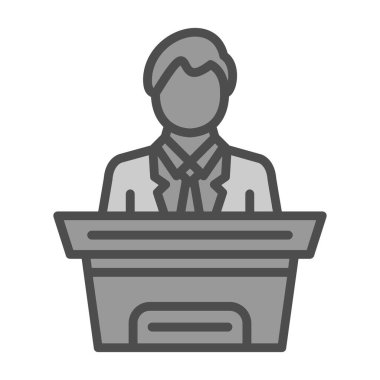 Şeffaf bir arkaplanda politik vektör çizimi. Birinci kalite semboller. Konsept ve grafik tasarım için ince çizgi simgesi.