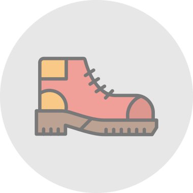 Yürüyüş çizimi simgesi, vektör illüstrasyonu