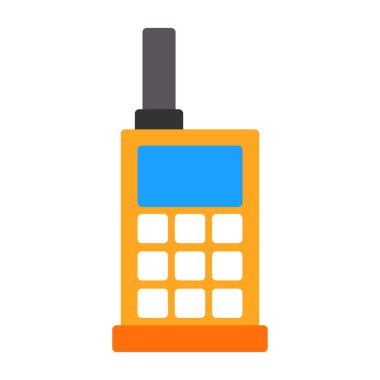walkie talkie simgesi, vektör illüstrasyonu basit tasarım