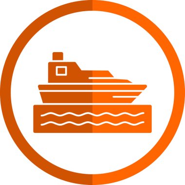 tekne ikonu vektör illüstrasyonu 