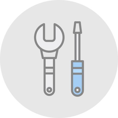 Aletler. Web simgesi basit tasarım