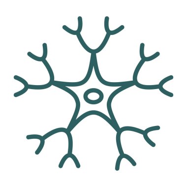 kar Tanesi simgesi vektör çizim şablonu