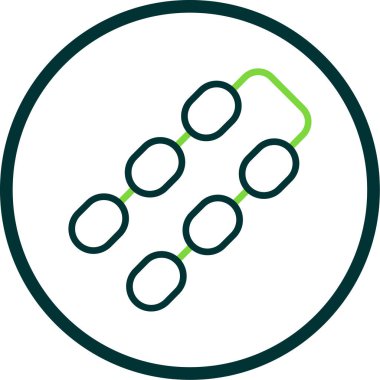 Zincir simgesi, vektör illüstrasyonu