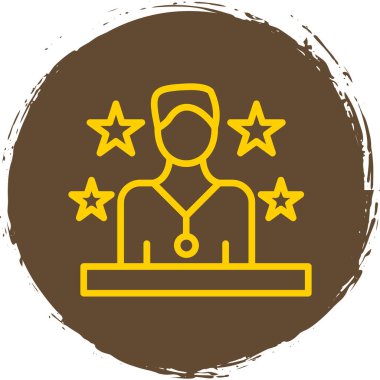 Bir doktor simgesinin vektör çizimi