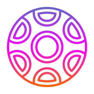 düz futbol topu simgesi, vektör illüstrasyonu