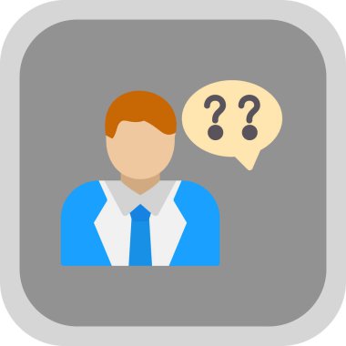 İşadamı Düz Vektör Simgesi