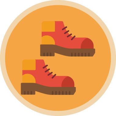 yürüyüş botları simgesi, vektör illüstrasyon tasarımı