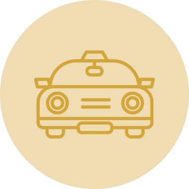 araba simgesi vektör illüstrasyonu