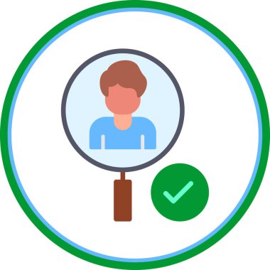 Bir erkek simgesinin vektör illüstrasyonu