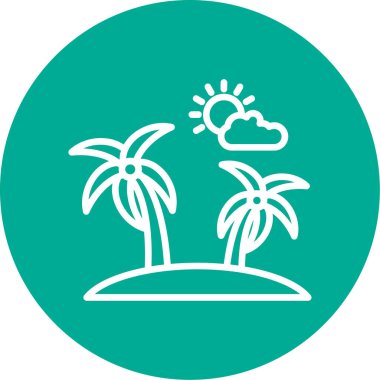 ağaçlar ikon vektör illüstrasyonu