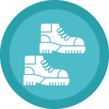 yürüyüş botları simgesi, vektör illüstrasyon tasarımı