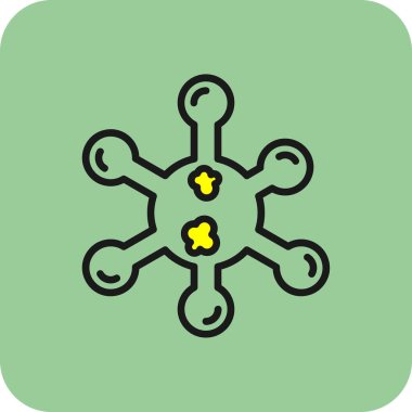 Virüs ikonu vektör illüstrasyonu