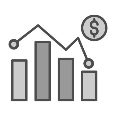 Ölçümleme, iş analizi vektör çizgisi simgesi