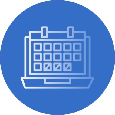 Takvim simgesi, vektör illüstrasyonu basit tasarım