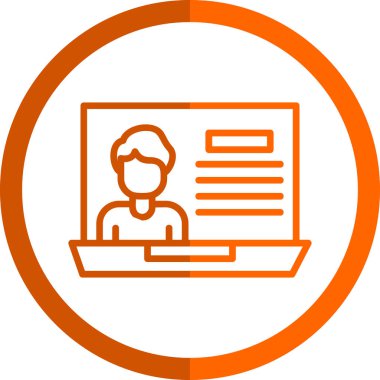 İnsan simgesinin vektör illüstrasyonu