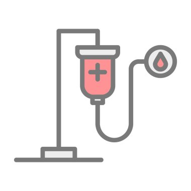 tıbbi ve bakım düz çizgi simgesi