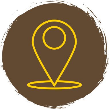 Harita işaretleyici simgesi, vektör illüstrasyonu 