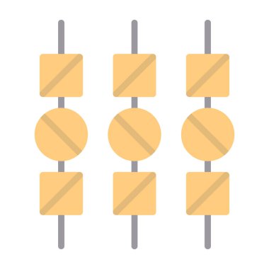 Trafik ışıkları simgesinin vektör illüstrasyonu