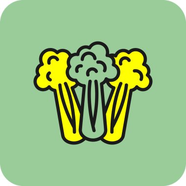 Kereviz simgesi, basit vektör çizimi. Sağlıklı yemek.