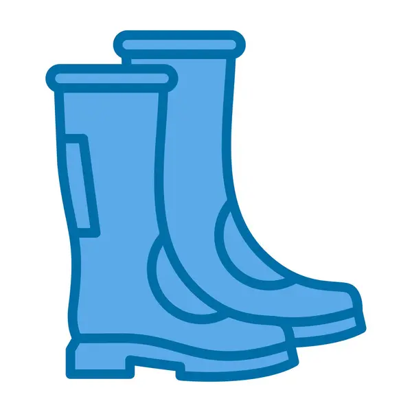 Stock vector welly boots icon, vector illustration design