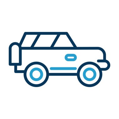 Offroad Web simgesi basit illüstrasyon 