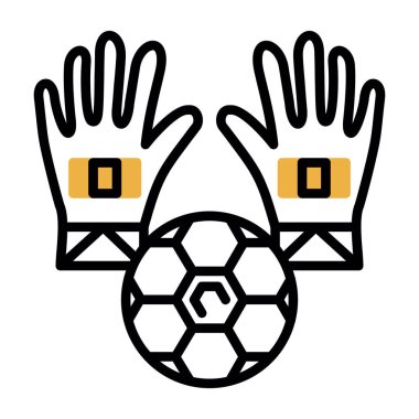futbol sporu simgesi - taslak biçimi