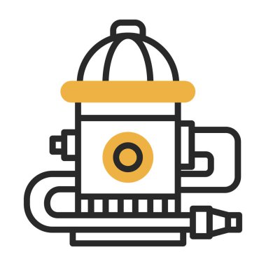 yangın musluğu simgesi vektörü 