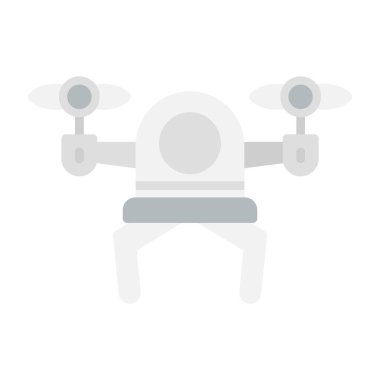 Drone simgesi, vektör illüstrasyonu basit tasarım