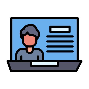 bilgisayar simgesi vektör illüstrasyonu