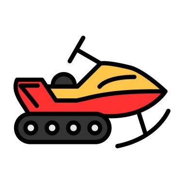 Kar mobil vektörü çizimi basit tasarım