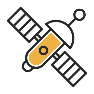 uydu simgesi, vektör illüstrasyonu basit tasarım